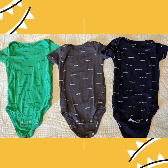Carter's Baby Boy Onesies 12 months - Picture 2 of 6